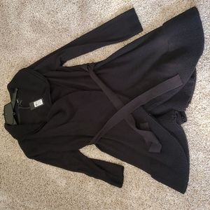 Miss Me size medium black ruffle duster with tie